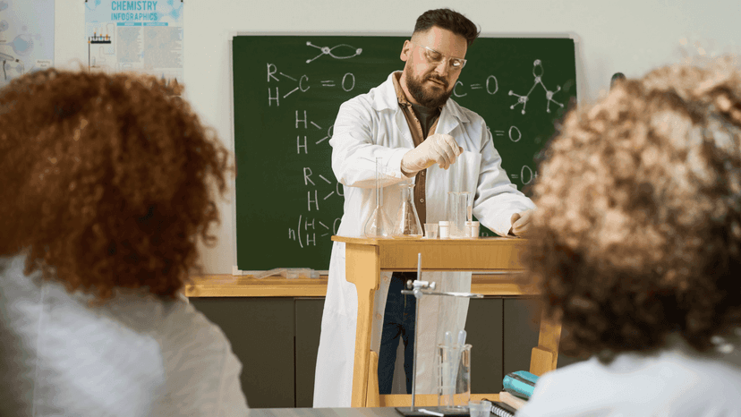 A level student studying chemistry at LMSC
