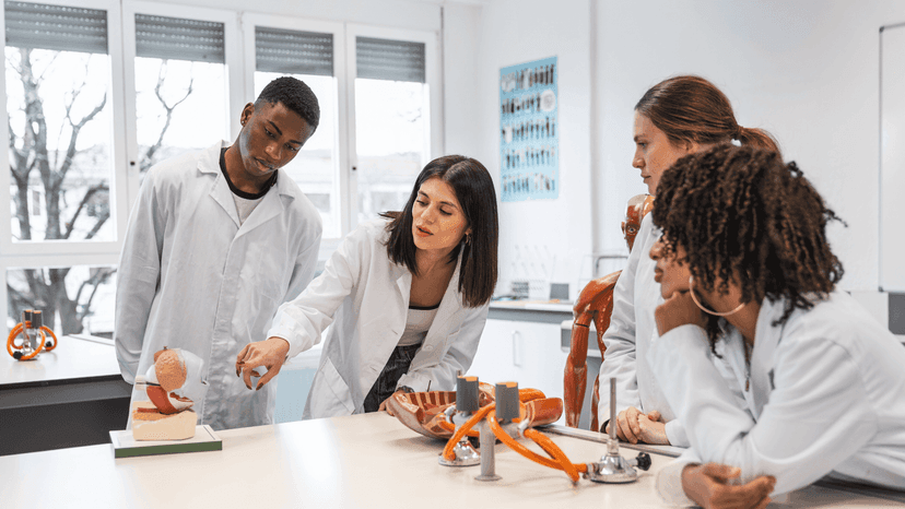 A level student studying biology at LMSC